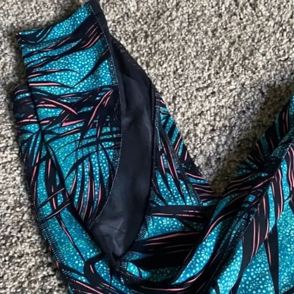 Lululemon speed up pant tropical pattern sz 2 euc
